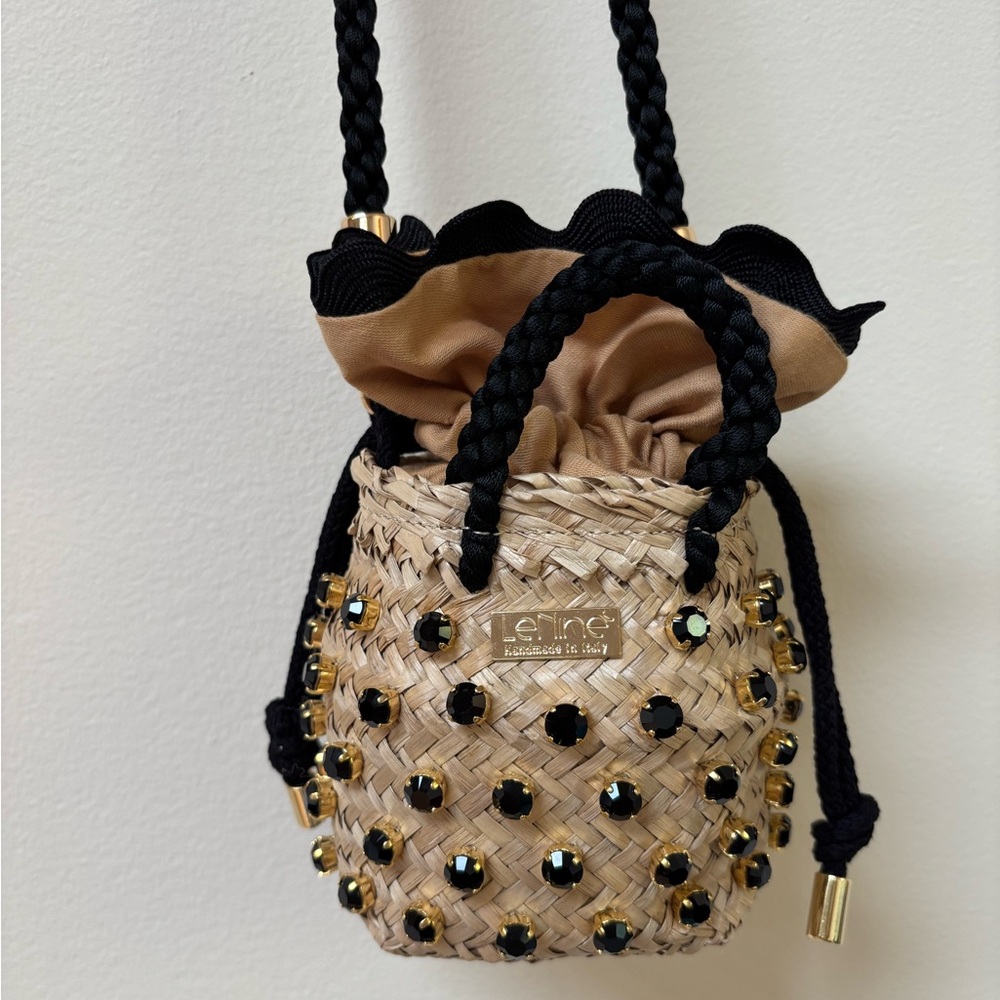 Lenin Tiny Double Bag. Mini Basket Bag. Evening B… - image 1